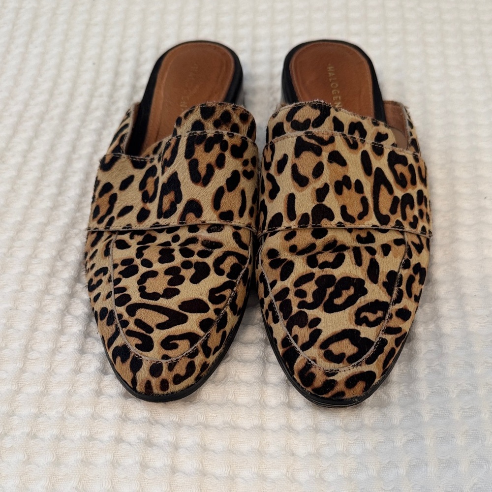 Leopard Print Women's Mules Size 7